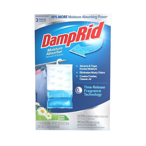Damprid Hanging Moisture Absorber Fresh Scent 15.4 oz PK3 FG83FSSB - main